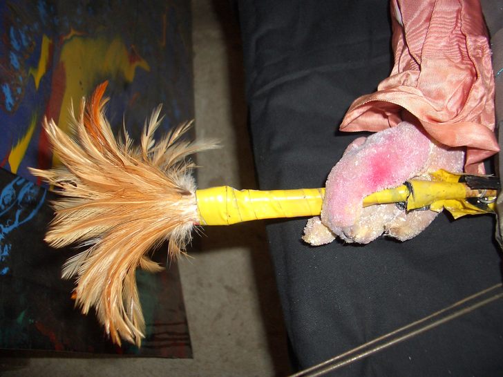 Personaggio 7 particolare prima del restauro